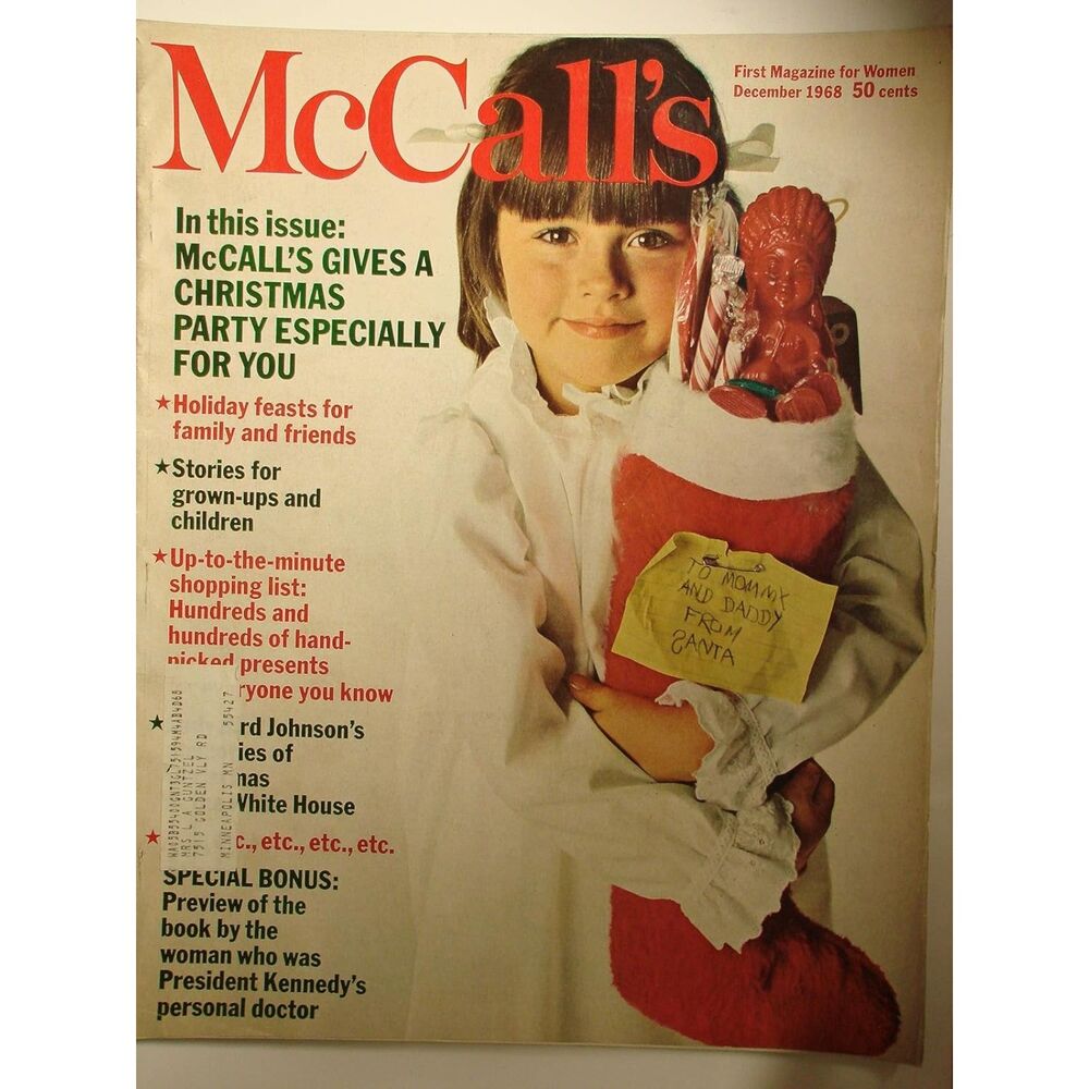 MCM Vintage McCALLS MAGAZINE, DECEMBER 1968